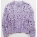 Aerie  knit lavender chunky sweater  Photo 1