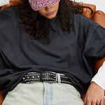 Free People NWT  Understated Leather Reiko Washed Baseball Hat In Washed Red Photo 0