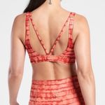 Athleta New NWT Exhale Printed Sports Bra A-c Cup Tahiti Island Coral Strappy Photo 2