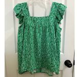 NWT Mackenzie & James Green White Floral Ruffle Blouse M Cottagecore Top Size M Photo 1