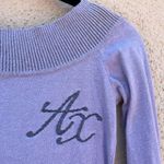 A/X Armani Exchange Wide Neck Sweater S Juniors Y2K Purple Size undefined Photo 2