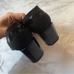 Stuart Weitzman  Vintage Square Toe Black Pumps Stretch 80s 90s High Heels 6.5 Photo 4