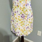 ZARA Bloggers Fav Multicolor Floral Sweetheart Neckline Mini Dress Sz L Cotton Photo 11