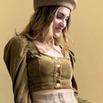 ZARA Corduroy Long Sleeve Crop Top, Size S, NWT Photo 4