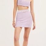 For Love & Lemons  Charlotte Purple Knit Mini Skirt S $90.00 Photo 0
