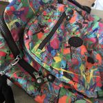 Kipling ‎ Challenger Colorful Splatter Paint Bookbag/ Backpack Photo 6