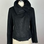 Lucky Brand  Black Leather Caviar Jacket Photo 0