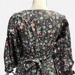 Cara Cara Black Floral Ruffled Dress Size XS Photo 6