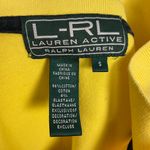 Ralph Lauren L-RL Ralph‎ Lauren Active Polo Shirt Quarter Zip Women Small Yellow Short Sleeve Photo 4
