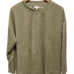 J.Jill  Sage Smoke Velour Sweatshirt Pullover Crew Neck Relaxed Fit XL Photo 0