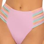 Isabella Rose Lavender Lucca High Waist Bikini Bottom Sz XS NWT Purple Photo 1