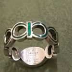 Gucci Unisex Sterling Silver Interlocking GG Logo Ring Photo 4