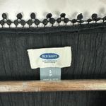 Old Navy Tunic S Black Cotton Eyelet Embroidered Tassel Boho Beach Cover Up Photo 1