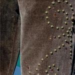 Cache Velvet Corduroy Embellished Pant New Ice Brown Stretch $178 10/12 L NWT Photo 10