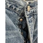 American Eagle AEO Jeans Women 14 X-LONG Blue Denim Hi-Rise Girlfriend Button Photo 4