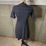 A pea in the pod NWT Elizabeth Oliver Navy White Striped A Line Maternity Dress Size 1 Photo 4