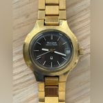 Bulova  Accutron Super Rare Ladies Vintage Watch Brown Oval Dial Gold Bracelet Photo 3