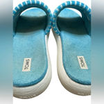 Toms Mules 'ALPARGATA MALLOW SLIDE' in Light Blue terry cloth Photo 3