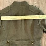 J.Crew Wool Military Officer Jacket | Size 8 | Brass Buttons | Vintage FA06 Green Photo 12
