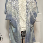 Cato πππBOGOHO πππ Blue and White Patterned Kimono Cardigan-Large Photo 0