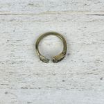 Source Unknown Dark Gold Tone Black Arrow Shaped Cuff Ring Bohemian Jewelry Size 5.5 NWOT Photo 3