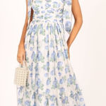 Petal and Pup  FLORET MIDI DRESS - BLUE Size Small Photo 0