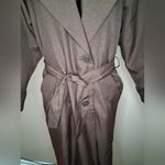 Petite Sophisticate VTG  NWOT  Rich Brown Trench Coat Photo 5