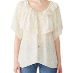 See By Chloe  Floral Silk Blend Ruffle Blouse Top Photo 0