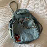 Vintage Retro Disney Mickey Mouse Denim Mini Backpack Handmade Blue Photo 9