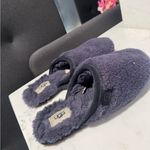 UGG  Cozy Gray Fuzzy Slippers Photo 6