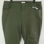 Market & Spruce New Olivia High Rise Skinny Pants Olive Green Size 18W Photo 3