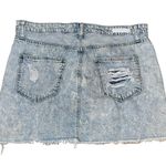 Cello Ms. Acid Wash Destroyed Denim Skirt Photo 1