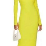 NWT "Not Yours To Keep" Sunny Ribbed Midi Dress Yellow Size XXS Photo 0