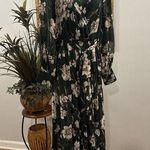 MiSC Elevated Basics Women Cap Long Sleeve V Neck Dress SM Belted Elastic Waist Photo 0