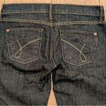 James Jeans Womens 28 Preserved Denim Boot Cut Dark Wash Designer Premium USA Photo 4