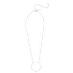 Lele Sadoughi  silver Circle Necklace  msrp $49 Photo 1