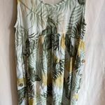 Rip Curl  Leaf Pattern Dress in Green and Yellow Photo 1