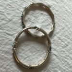 Silver tone stretch bracelets Photo 1