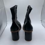 Free People  Sienna Ankle Boot black leather heel square toe size 37 6-6.5 1516 Photo 4