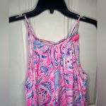 Lilly Pulitzer Evalyn Dress Prosecco Pin Don't be Jelly Pink Blue Shift medium Photo 2