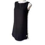 NWT, Sara Campbell Crepe Shift Dress Asymmetrical Ruffle Detail, Sz 4 Photo 2