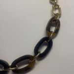 Talbots Women’s Signed  Gold Tone / Brown Faux Tortoise Costume Necklace Photo 1