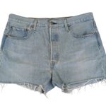 Levi's  501 Cut Off Shorts Premium Women's 32 100% Cotton Rigid Denim Light Jeans Photo 0