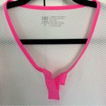 ALBION FIT Albion White and Hot Pink Racerback Tank Top Size M Photo 1