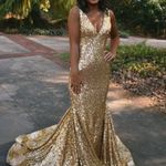 Jovani Gold Dress Photo 0