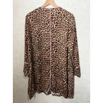 Summersalt  Cloud 9 Boyfriend Sleep Shirt Leopard Print Pajama‎ Loungewear Large Photo 5