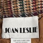 Vintage Joan Leslie Skirt Womens 16 Brown Plaid Wool Blend Pencil Academia Retro Photo 2