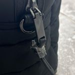 Cynthia Rowley Anthropologie’s Quilted Puffer Satchel Bag, Black Retail $129 Photo 8