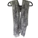 David & Young   Women's Abstract Gray White Printed Scarf (One Size) Photo 1