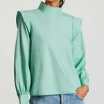 Everlane NWT The Wing-Shoulder Mockneck Top Photo 0